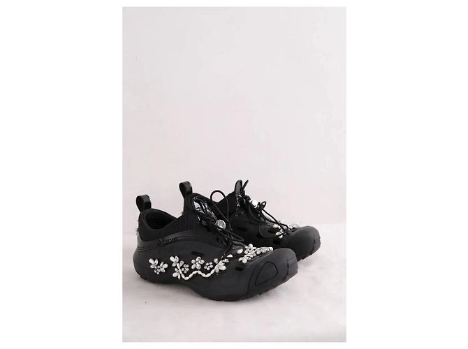 Zoccoli Simone Rocha X Crocs in tessuto nero - vista 3
