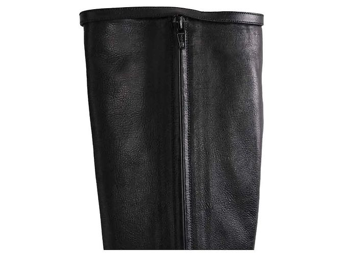 Autre Marque Stivali Saint Laurent in pelle nera Nero - vista 3