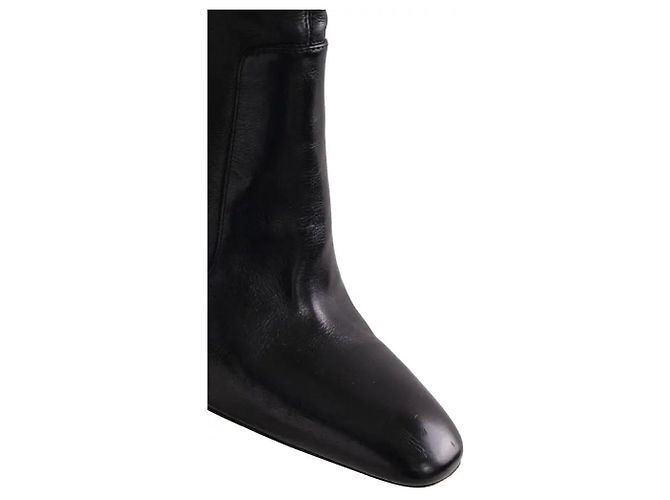 Autre Marque Stivali Saint Laurent in pelle nera Nero - vista 5