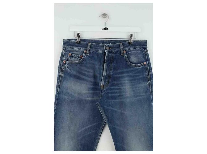Autre Marque Vaqueros rectos azules Saint Laurent - vista 2