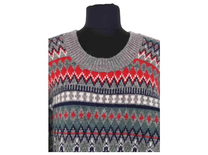 Grauer Wollpullover von Junya Watanabe - Ansicht 2