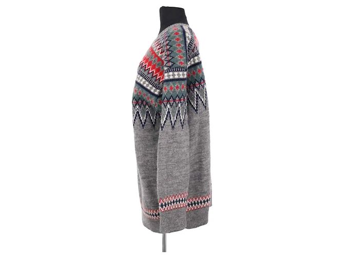 Grauer Wollpullover von Junya Watanabe - Ansicht 3