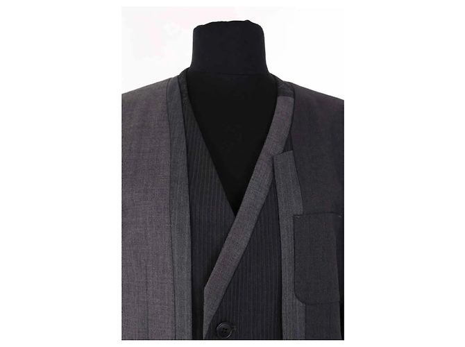 Autre Marque Facetasm Blazer aus Wolle Grau - Ansicht 2