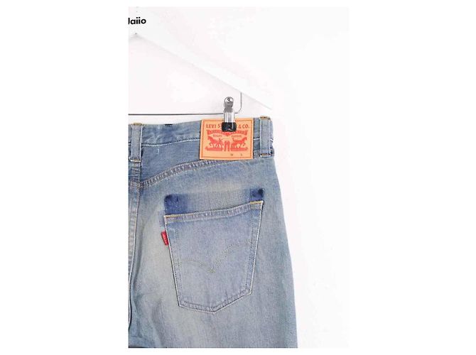 Vaqueros rectos azules de algodón Junya Watanabe x Levis - vista 4