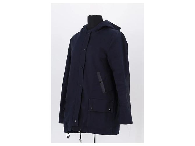 Sandro Parka de algodón azul marino - vista 2