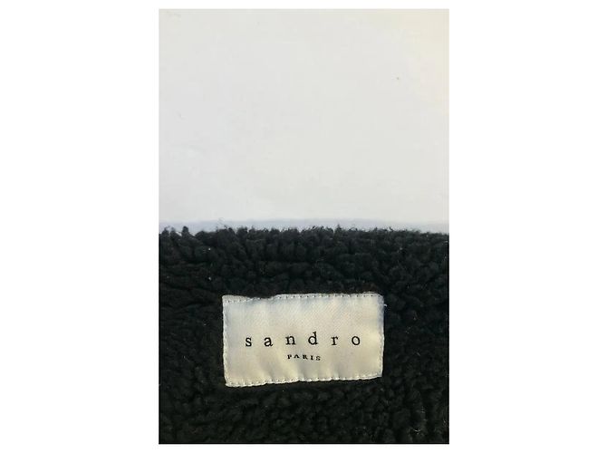 Sandro Parka de algodón azul marino - vista 5