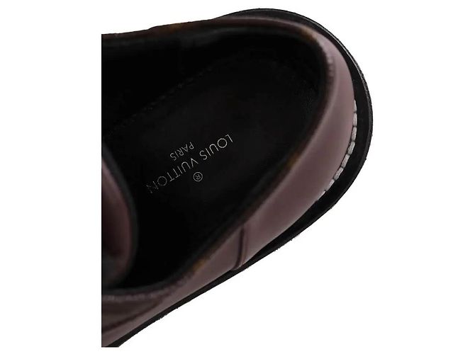 Louis Vuitton Scarpe Derby stringate basse district bordeaux Bordò - vista 6