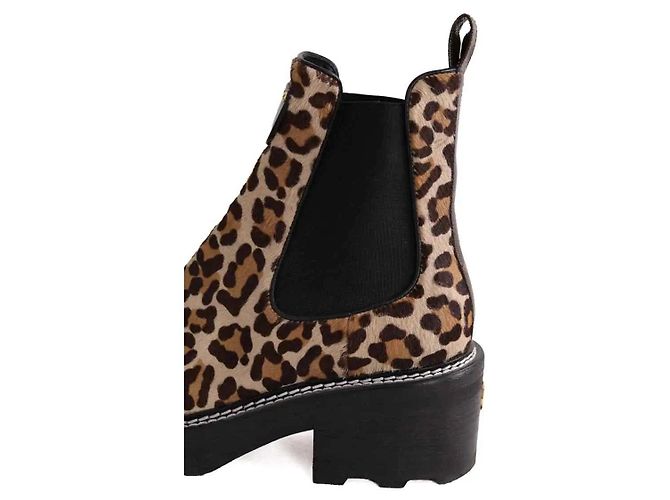 Botas Louis Vuitton de cuero beige Talla 39 - vista 5