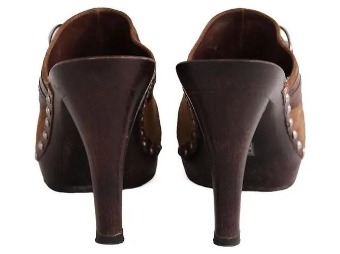 Dior Camel Suede Heels - view 2