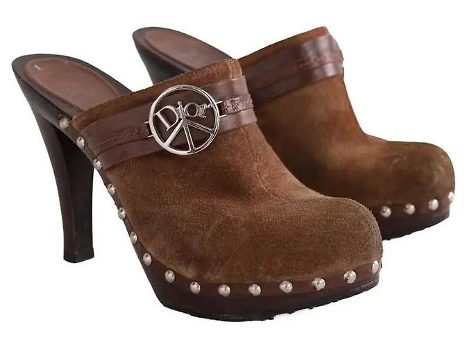 Dior Camel Suede Heels - view 3