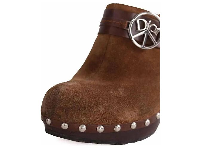 Dior Camel Suede Heels - view 4