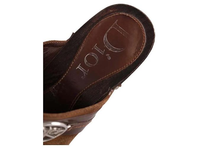 Dior Camel Suede Heels - view 5
