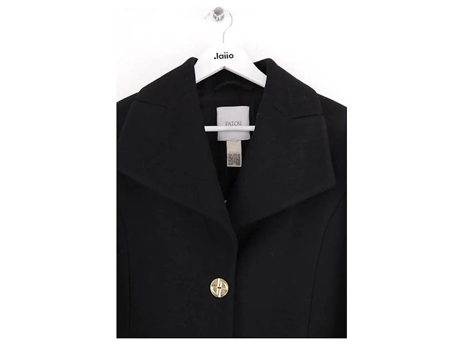 Chaqueta de lana negra Jean Patou Negro - vista 2