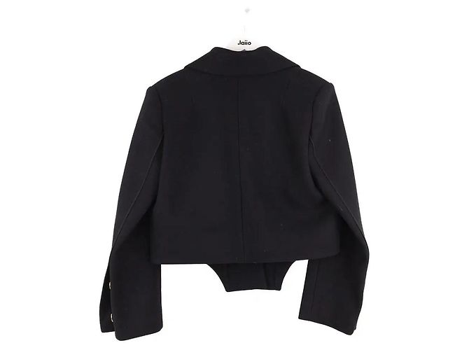 Chaqueta de lana negra Jean Patou Negro - vista 3