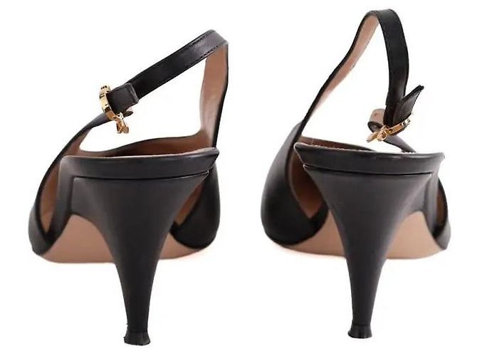 Gianvito Rossi Absatzschuhe aus schwarzem Leder - Ansicht 2