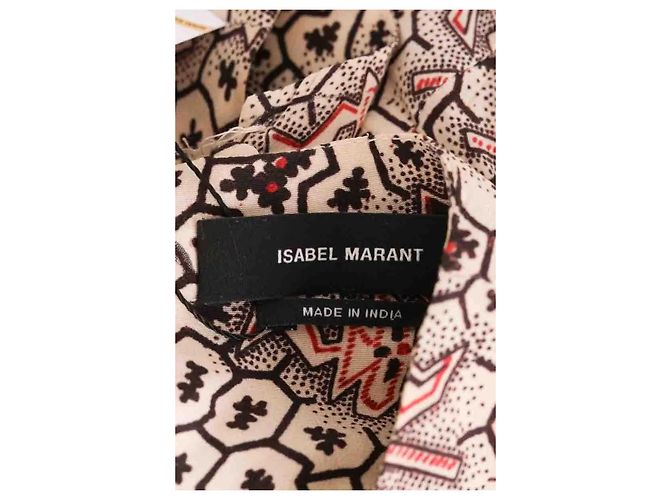 Vestido de seda bege Isabel Marant - vista 5