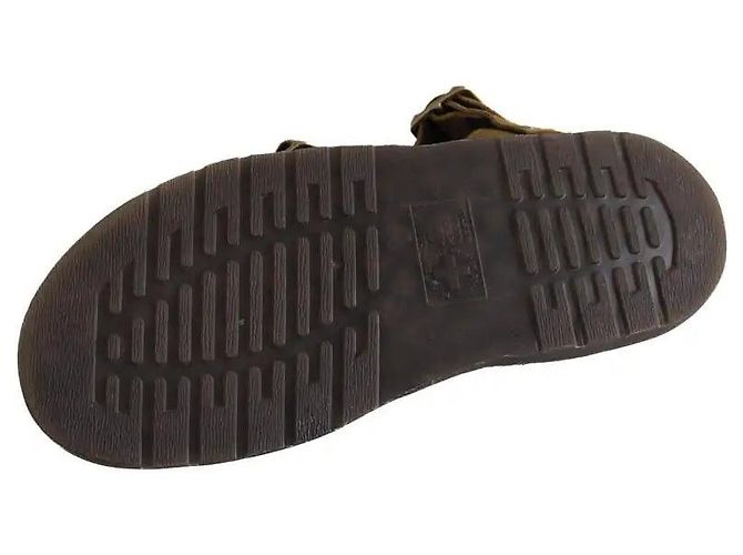 Mules Dr. Martens Kaki in Camoscio Cachi - vista 6