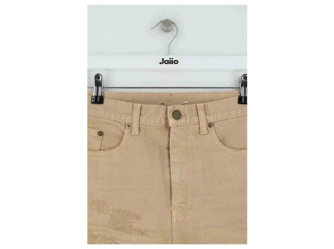 Autre Marque Saint Laurent Baumwollshorts Camel - Ansicht 2