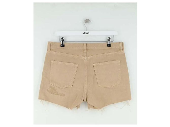 Autre Marque Saint Laurent Baumwollshorts Camel - Ansicht 3