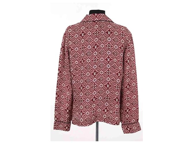 Camisa Louis Vuitton de seda burdeos - vista 4