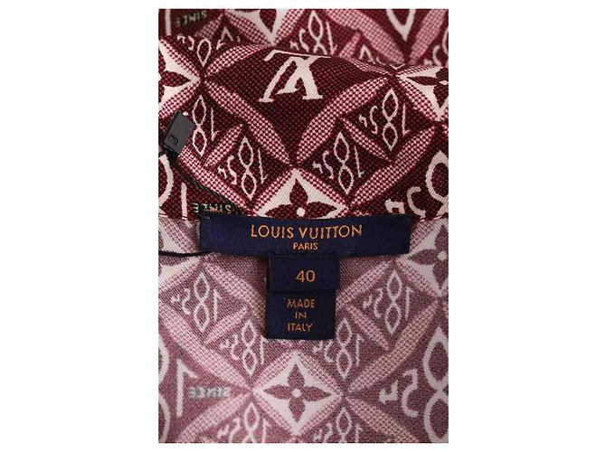Camisa Louis Vuitton de seda burdeos - vista 5