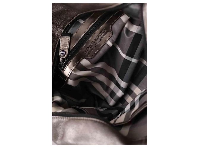 Borsa argentata Burberry Argento - vista 7