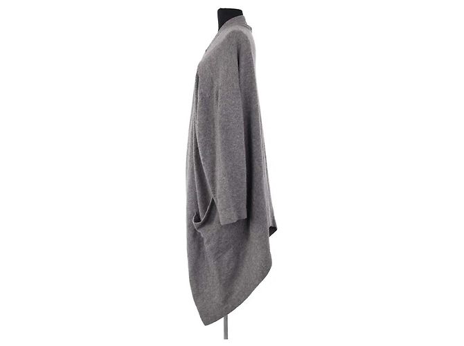 Yohji Yamamoto Cardigan aus Wolle Grau - Ansicht 3