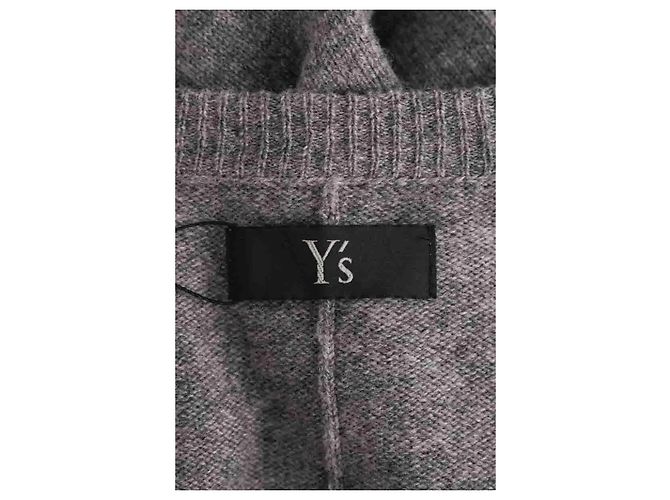 Yohji Yamamoto Cardigan aus Wolle Grau - Ansicht 5
