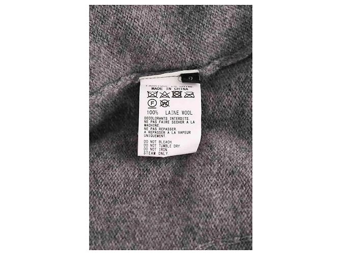 Yohji Yamamoto Cardigan aus Wolle Grau - Ansicht 6