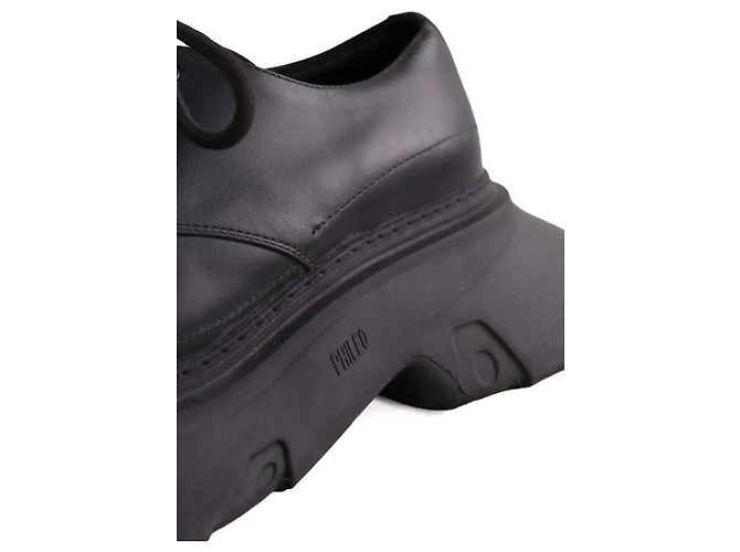 Autre Marque Scarpe stringate PHILEO Comme des garcons in pelle nera Nero - vista 5