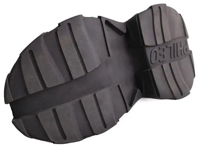 Autre Marque Scarpe stringate PHILEO Comme des garcons in pelle nera Nero - vista 7