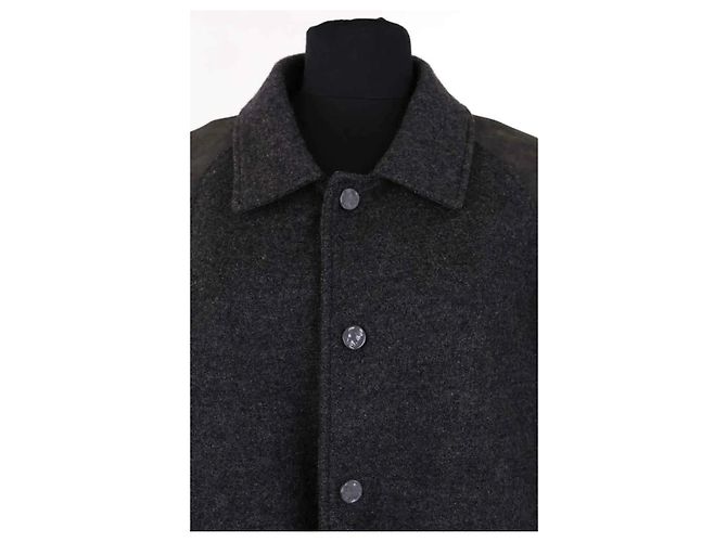 Louis Vuitton Jacke aus Wolle Anthrazit Anthrazitgrau - Ansicht 2