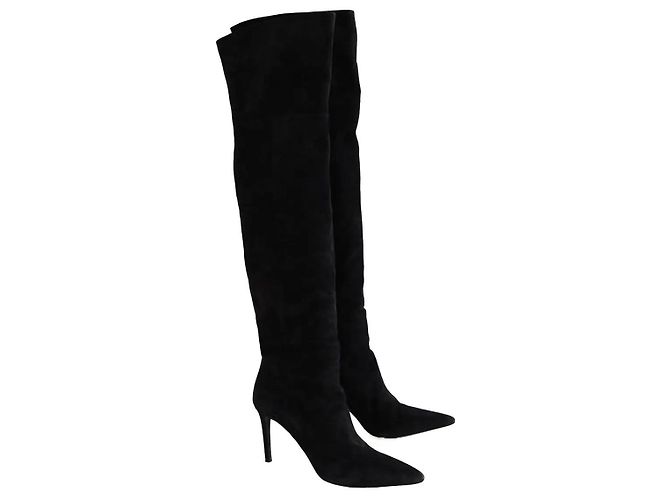 Botas Prada de ante negro - vista 3