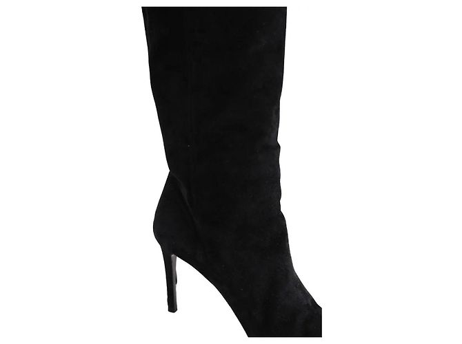 Botas Prada de ante negro - vista 4