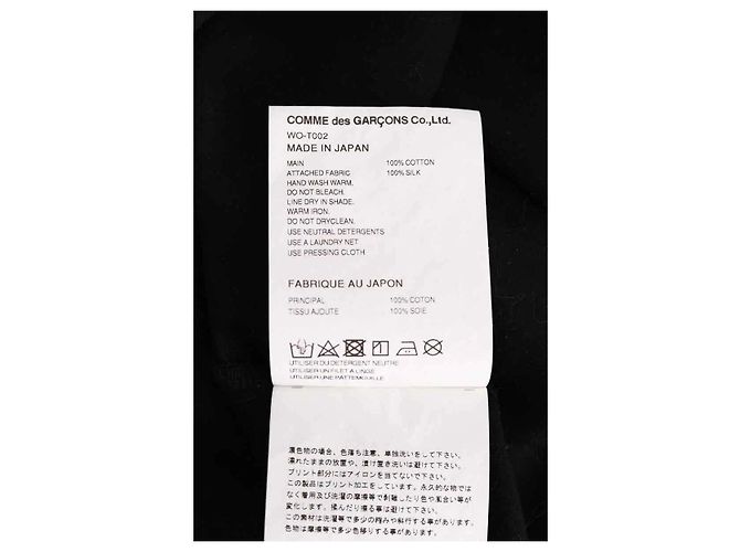 Junya Watanabe T-Shirt aus Baumwolle Schwarz - Ansicht 5