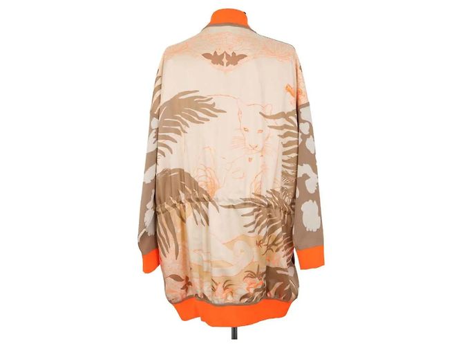 Hermès Weste aus Seide Camel Kamel - Ansicht 4