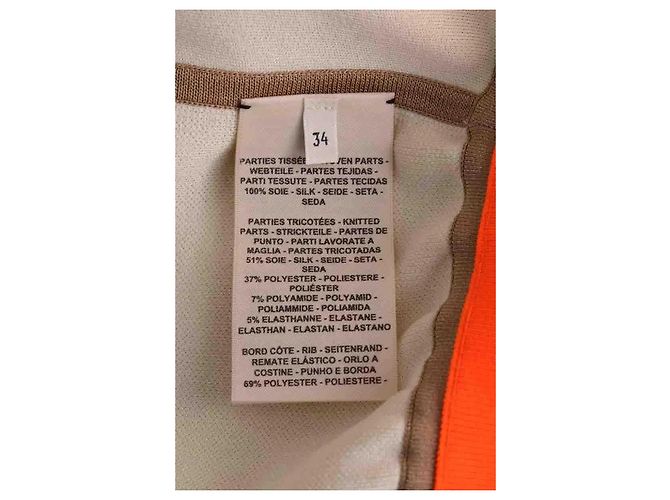Hermès Weste aus Seide Camel Kamel - Ansicht 6