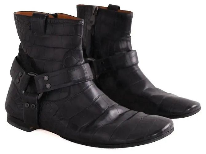 Louis Vuitton Lederstiefel Schwarz - Ansicht 3