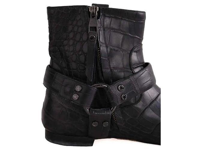 Louis Vuitton Lederstiefel Schwarz - Ansicht 4