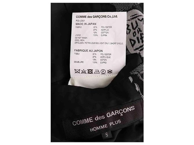 Giacca nera Comme Des Garcons Uomo S Nero - vista 6
