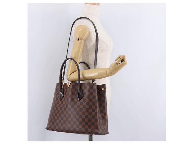 LOUIS VUITTON Damier Ebene Kensington Hand Bag N41435 LV Auth BA15892V - vista 29