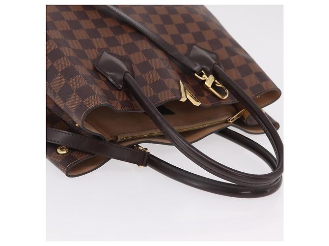 LOUIS VUITTON Damier Ebene Kensington Hand Bag N41435 LV Auth BA15892V - vista 6