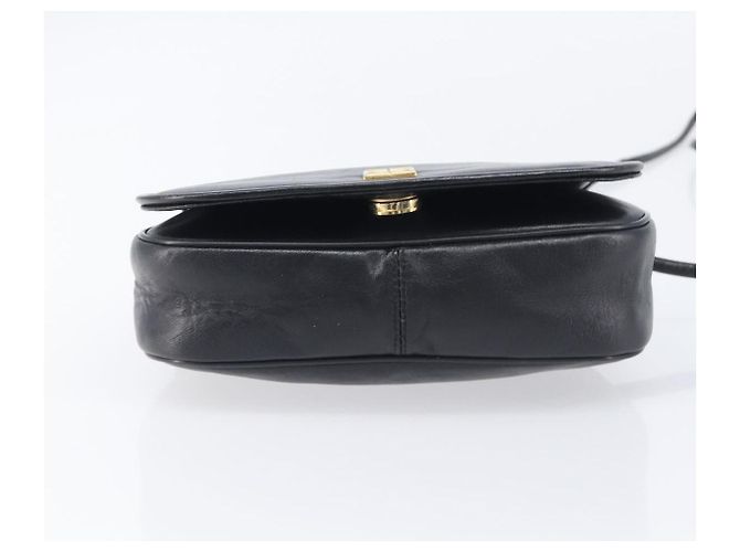 Borsa a tracolla GIVENCHY in pelle nera e oro Auth 208740 Nero D'oro - vista 11
