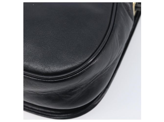 Borsa a tracolla GIVENCHY in pelle nera e oro Auth 208740 Nero D'oro - vista 14