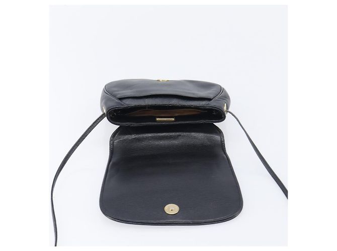 Borsa a tracolla GIVENCHY in pelle nera e oro Auth 208740 Nero D'oro - vista 18