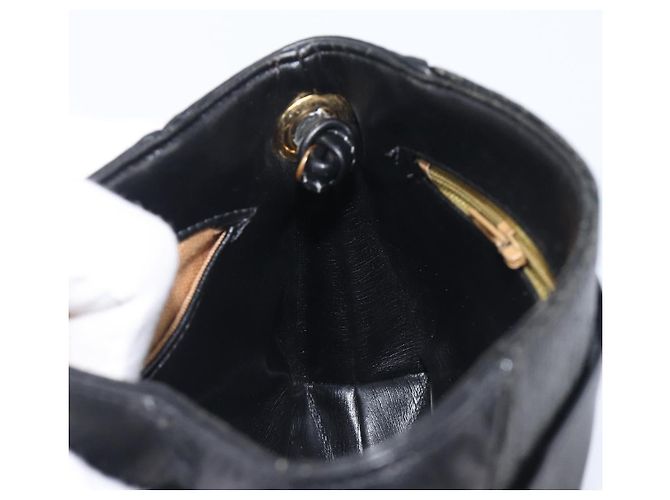Borsa a tracolla GIVENCHY in pelle nera e oro Auth 208740 Nero D'oro - vista 21