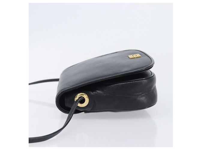 Borsa a tracolla GIVENCHY in pelle nera e oro Auth 208740 Nero D'oro - vista 5