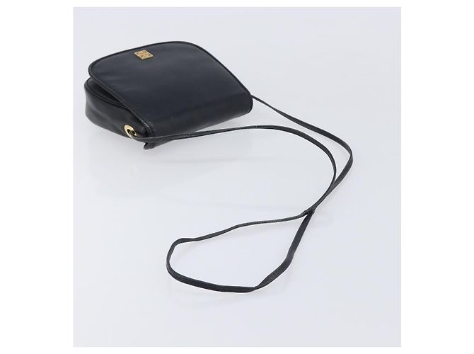 Borsa a tracolla GIVENCHY in pelle nera e oro Auth 208740 Nero D'oro - vista 7