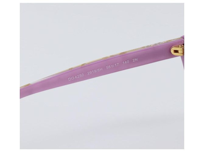 Gafas de sol Dolce & Gabbana Plastic Purple Gold Auth BA16473V Dorado Púrpura - vista 14