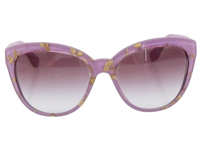 Gafas de sol Dolce & Gabbana Plastic Purple Gold Auth BA16473V Dorado Púrpura - vista 2
